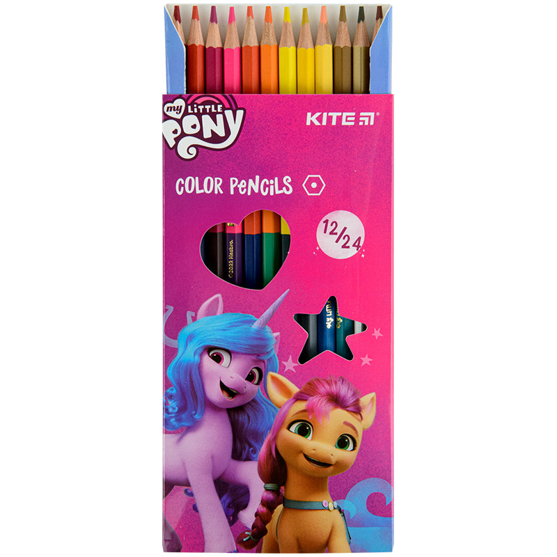 Олівці кольорові двосторонні Kite My Little Pony LP22-054, 12 шт.. Фото 3