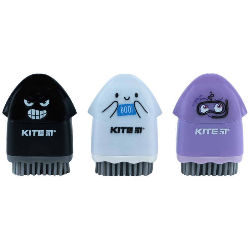 Точилка з контейнером та гумкою Kite Faces K24-365, асорті