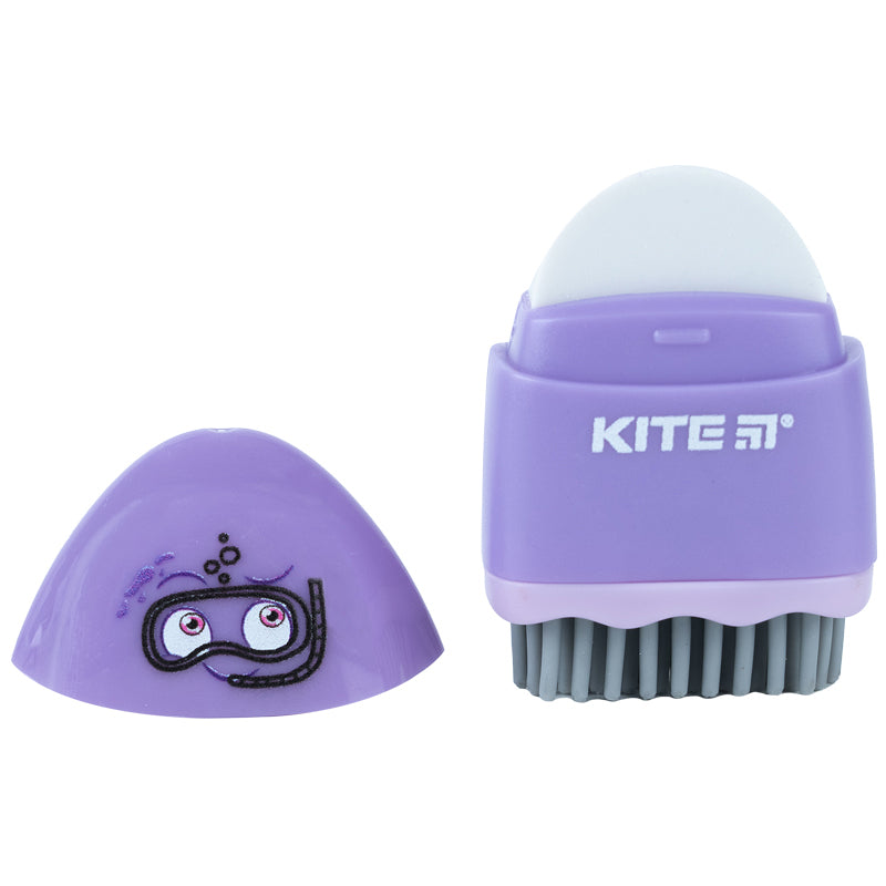 Точилка з контейнером та гумкою Kite Faces K24-365, асорті. Фото 7