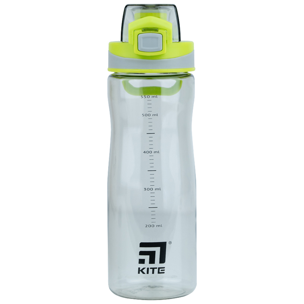 Пляшечка для води Kite K21-395-03, 650 мл, сіро-зелена