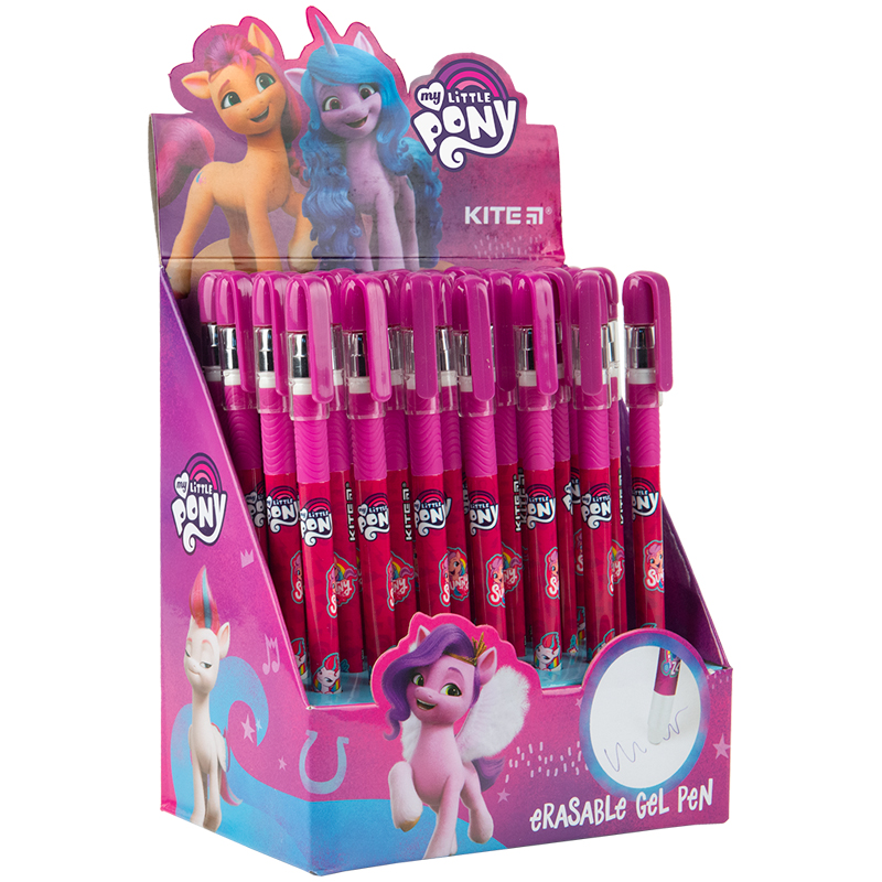 Ручка гелева пиши-стирай Kite My Little Pony LP22-068, синя