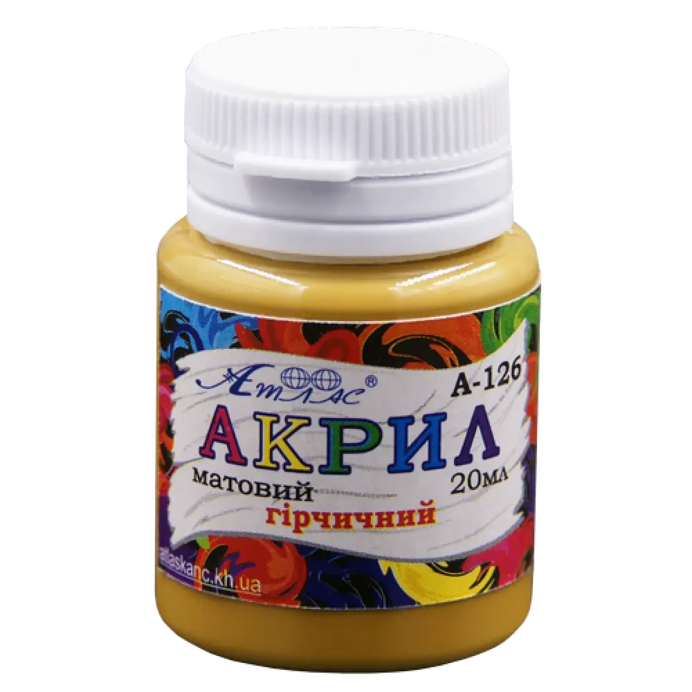 Фарба акрилова Атлас  20 мл Гірчичний AS-1526