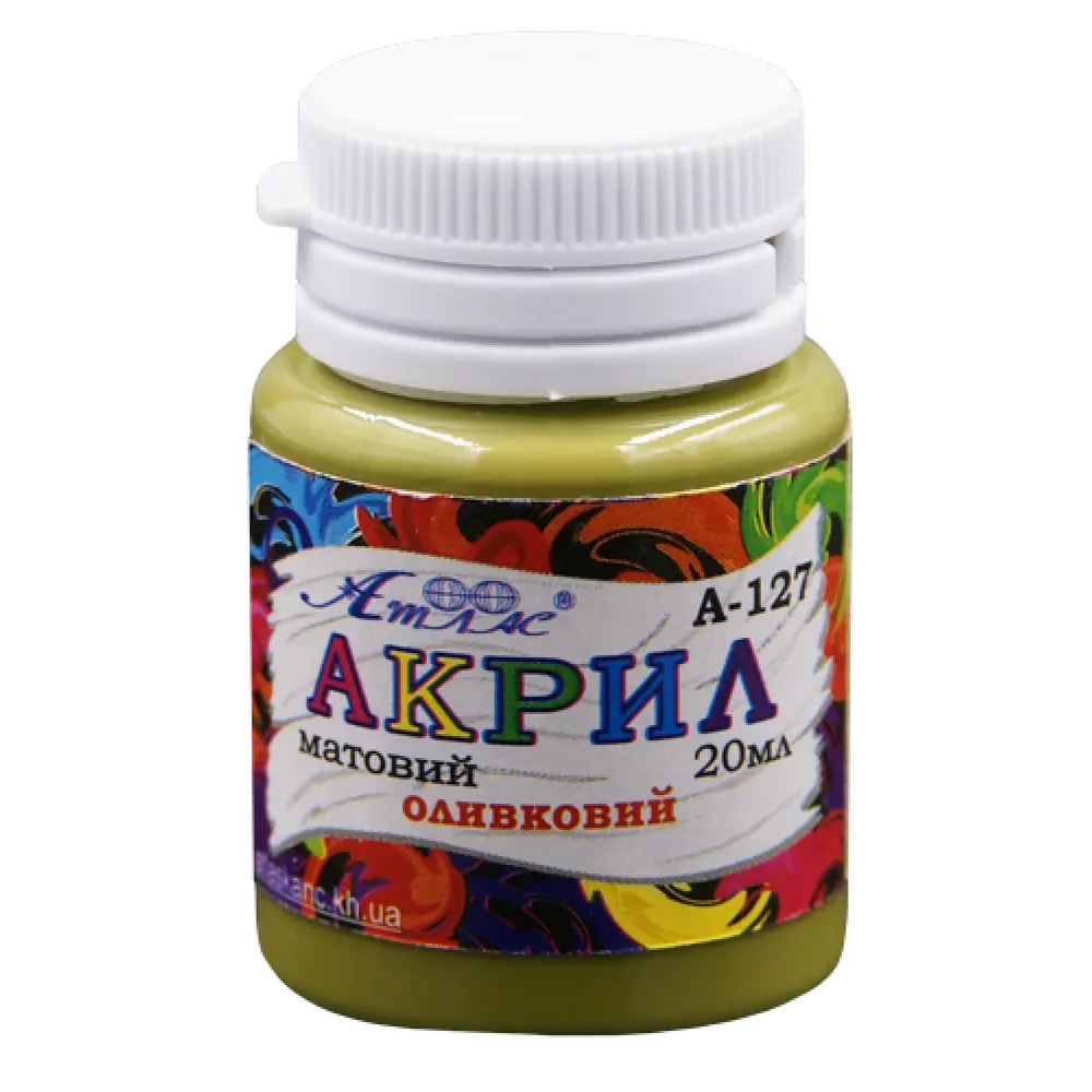 Фарба акрилова Атлас 20 мл Оливковий AS-1527
