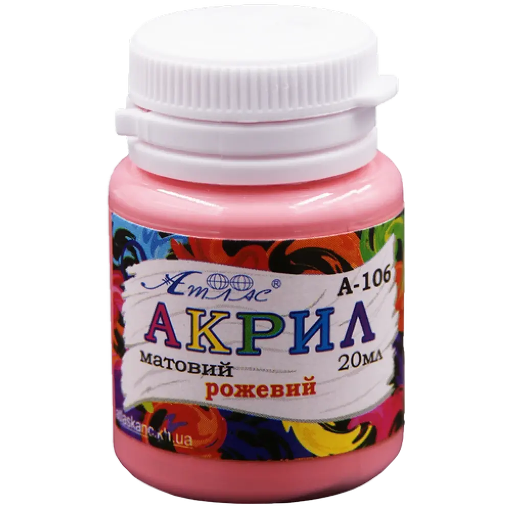 Фарба акрилова Атлас 20 мл Рожевий AS-1506