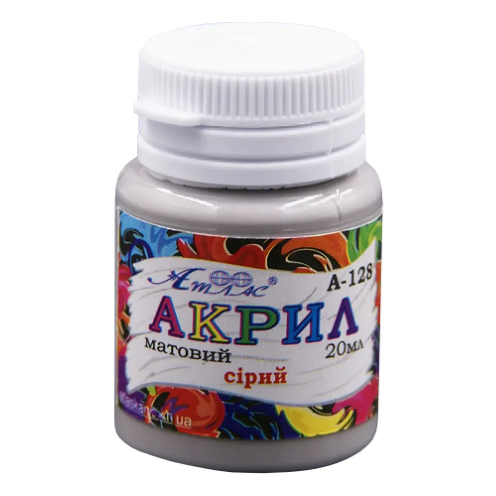 Фарба акрилова Атлас 20 мл Сірий AS-1528