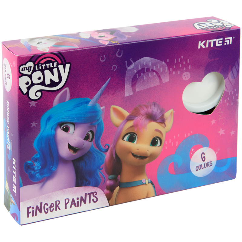 Фарби пальчикові Kite My Little Pony 6 кольорів LP22-064