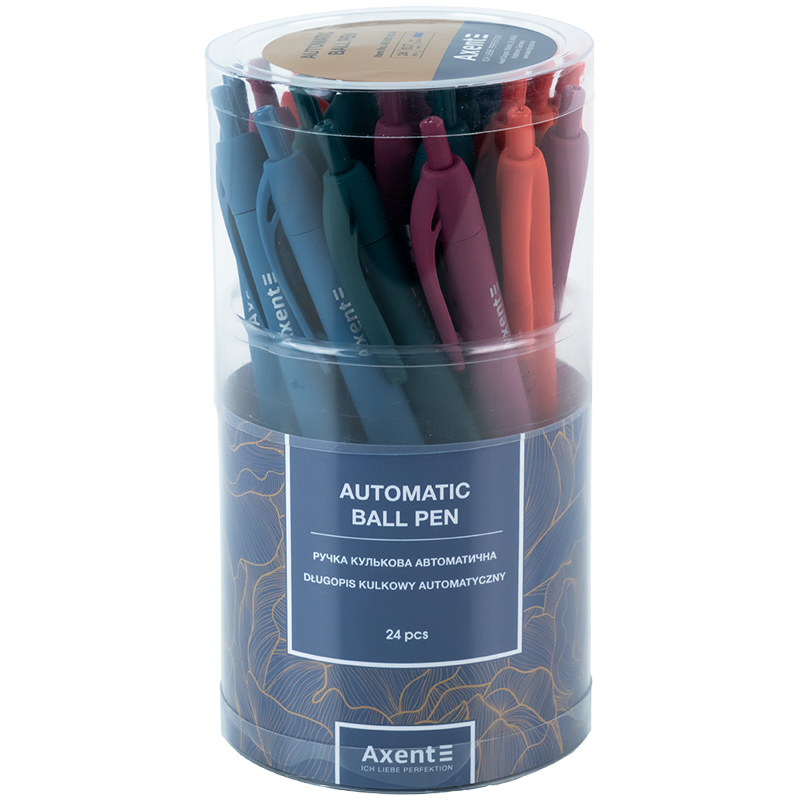 Ручка кулькова автоматична Axent Earth Colors AB1097-02-A, 0.7 мм, синя. Фото 3