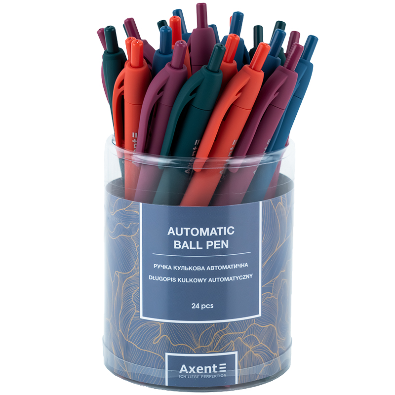 Ручка кулькова автоматична Axent Earth Colors AB1097-02-A, 0.7 мм, синя. Фото 4