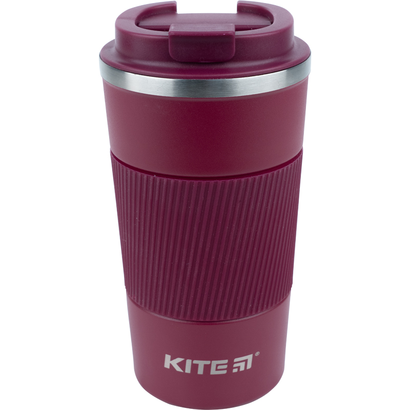 Термокружка Kite K22-458-02, 510 мл, бордова