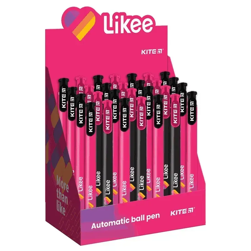 Ручка кулькова автоматична Kite Likee LK22-363, синя