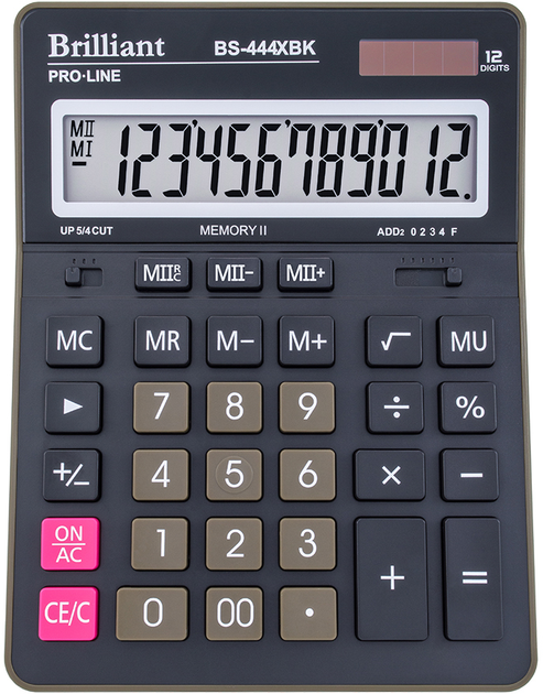 Калькулятор Brilliant 12 розрядів BS-444XBK