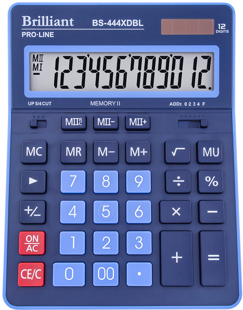 Калькулятор Brilliant 12 розрядів BS-444XDBL