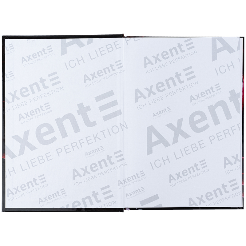 Книга записна Axent Maroon fleur 8459-1-A, А5, 96 аркушів, клітинка, тверда обкладинка. Фото 3