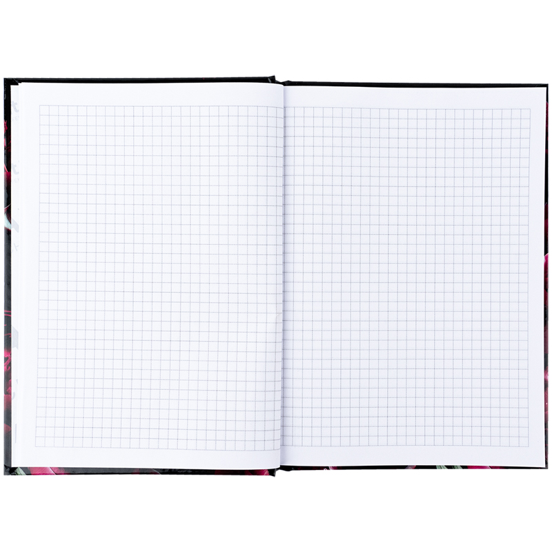 Книга записна Axent Crimson fleur 8459-4-A, А5, 96 аркушів, клітинка, тверда обкладинка. Фото 4