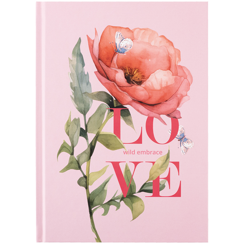 Книга записна Axent Love 8459-6-A, А5, 96 аркушів, клітинка, тверда обкладинка