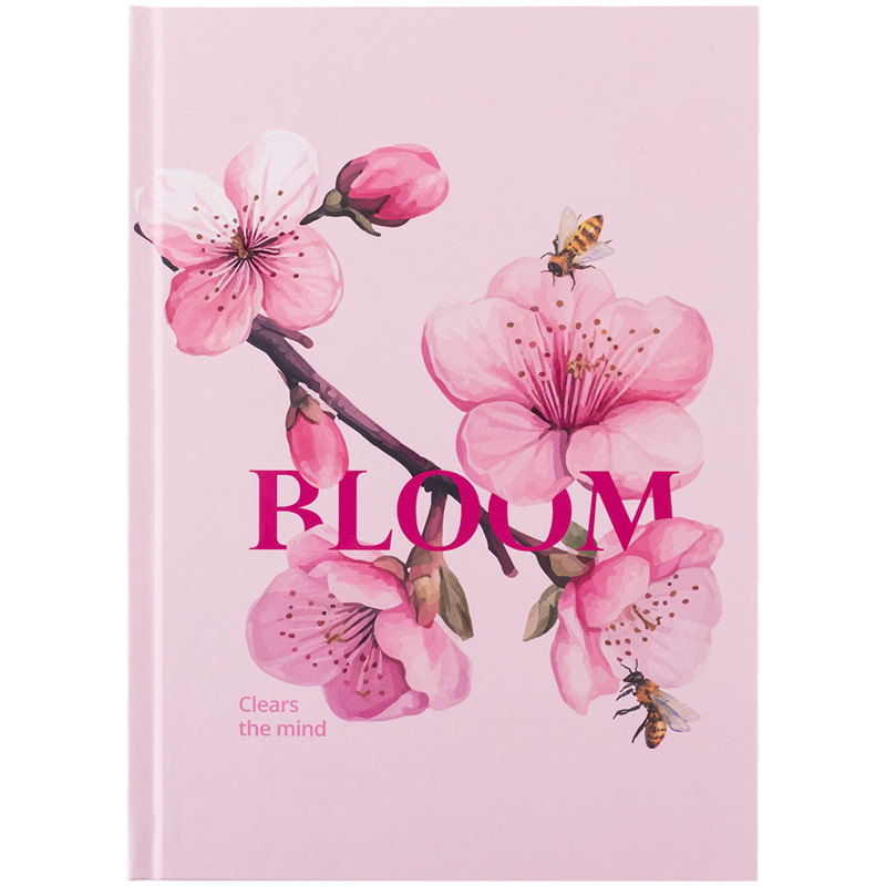 Книга записна Axent Bloom 8459-8-A, А5, 96 аркушів, клітинка, тверда обкладинка