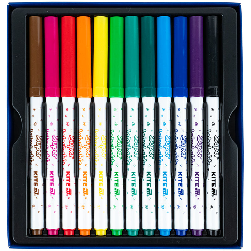 Фломастери Kite Creative Superwashable 12 кольорів K-1152. Фото 3
