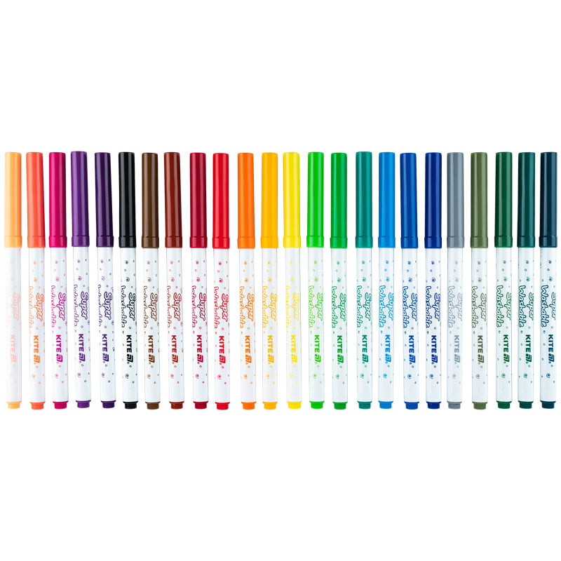 Фломастери Kite Creative Superwashable 24 кольори  K-1153. Фото 2