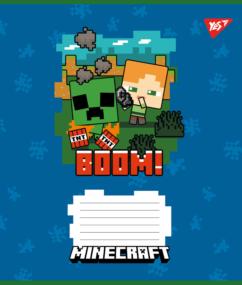 Зошит шкільний Yes Minecraft А5 12 аркушів лінія 766950. Фото 3