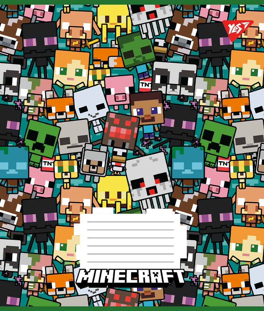 Зошит шкільний Yes Minecraft А5 12 аркушів лінія 766950. Фото 4