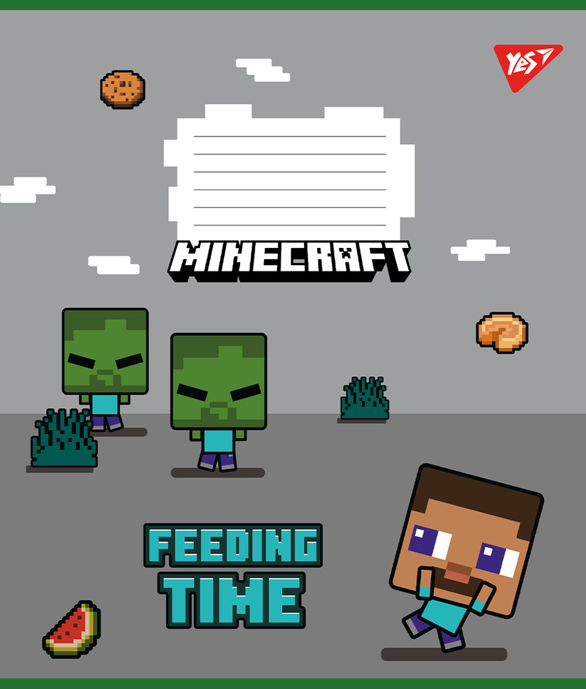 Зошит шкільний Yes Minecraft А5 12 аркушів лінія 766950. Фото 6