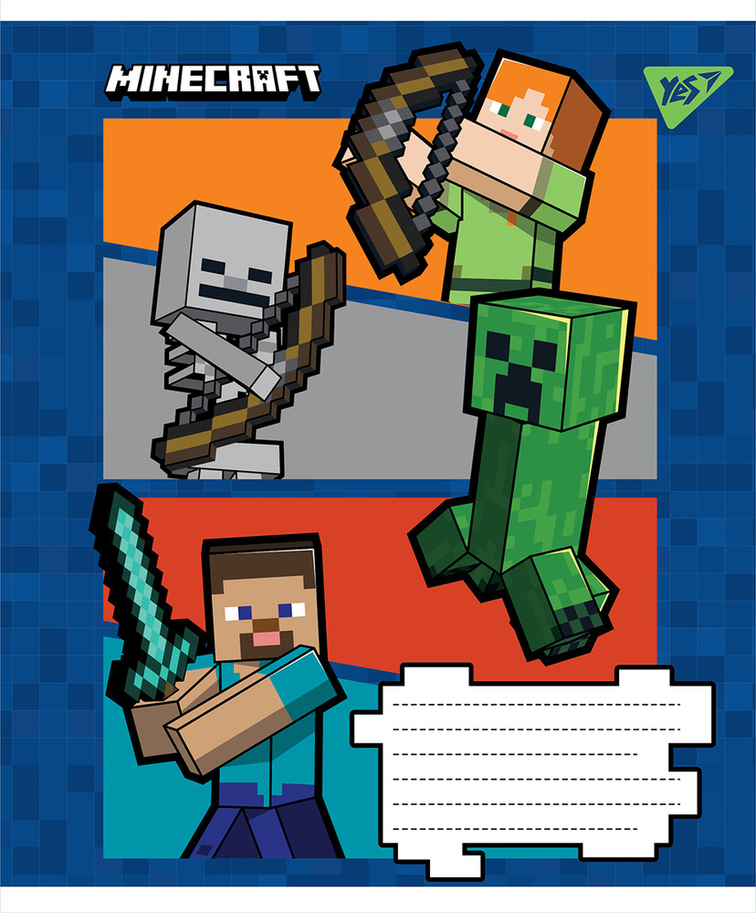 Зошит шкільний YES Minecraft 12 аркушів лінія 766205. Фото 5