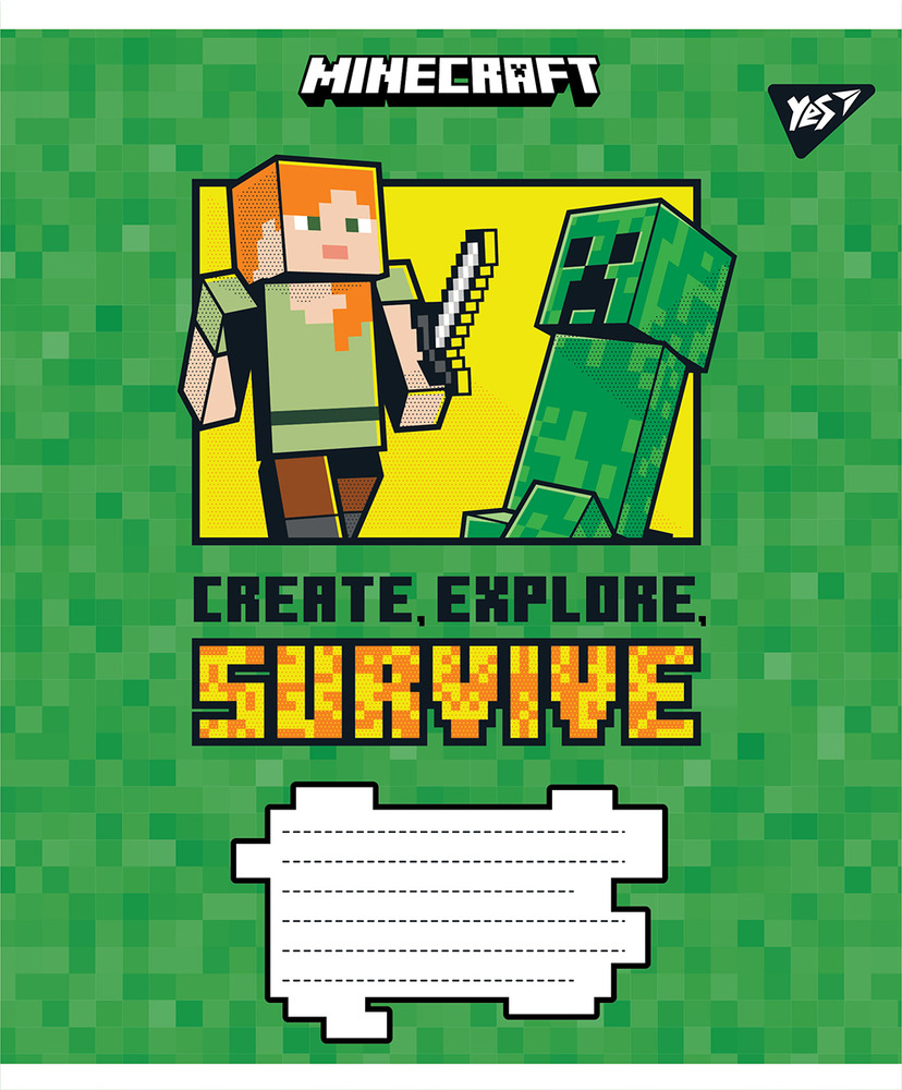 Зошит шкільний YES Minecraft 12 аркушів лінія 766205. Фото 2