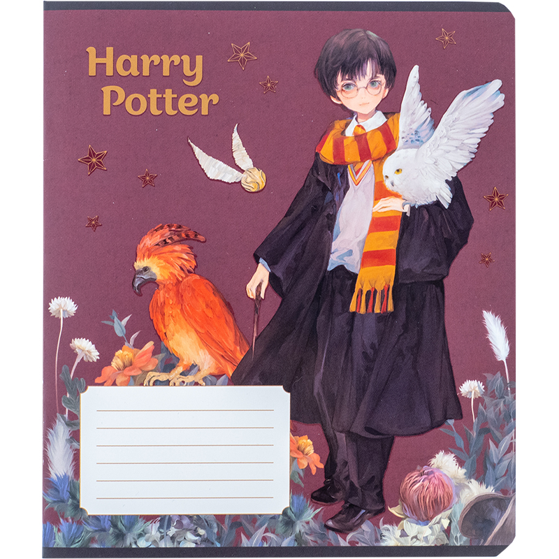 Зошит шкільний Kite Harry Potter 18 аркушів, клітинка HP24-236. Фото 3