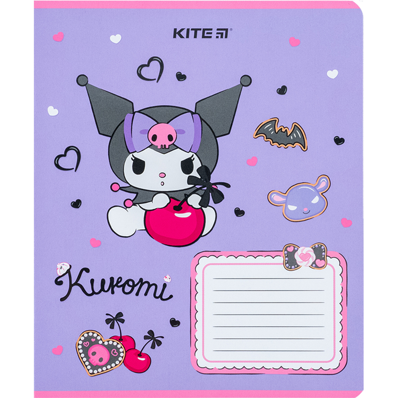 Зошит шкільний Kite Kuromi 18 аркушів, лінія HK24-237. Фото 6