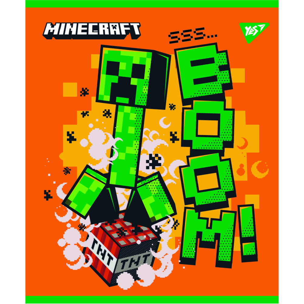 Зошит шкільний Yes Minecraft 12 аркушів коса лінія 766800. Фото 3