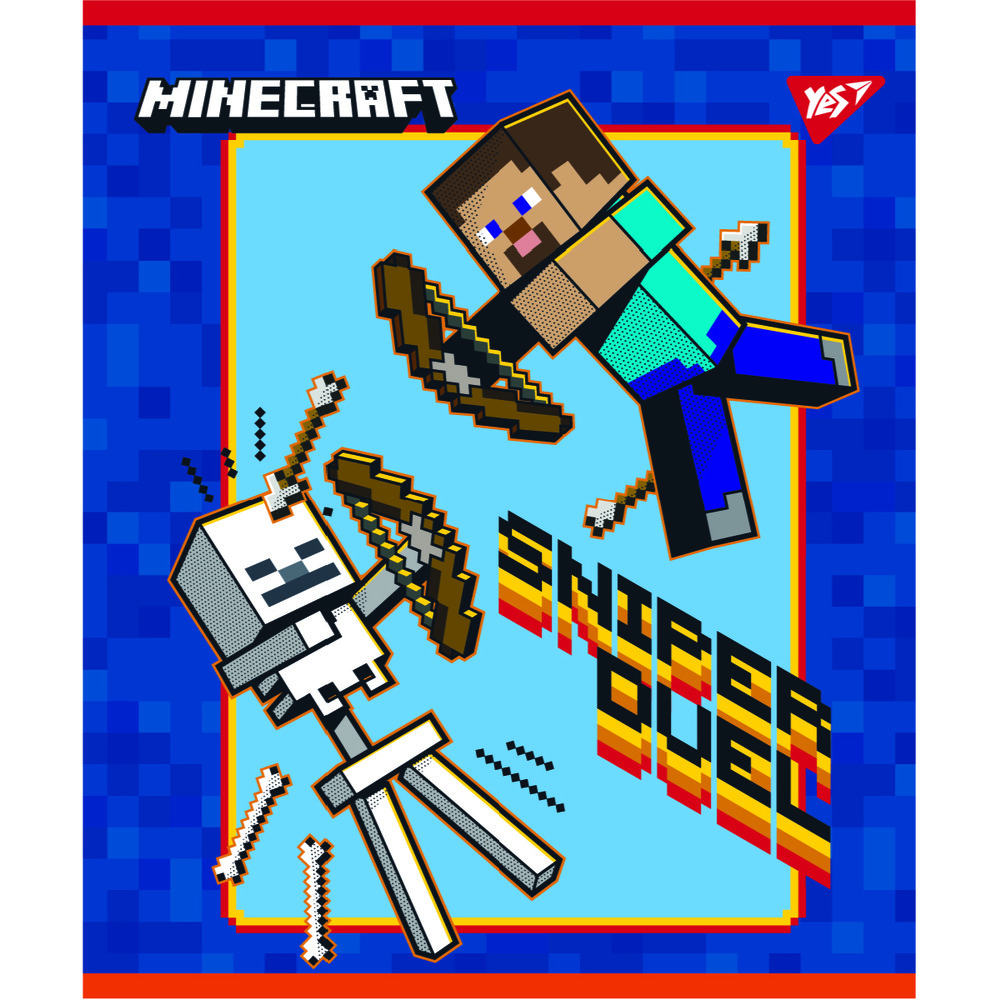 Зошит шкільний Yes Minecraft 12 аркушів лінія 766807