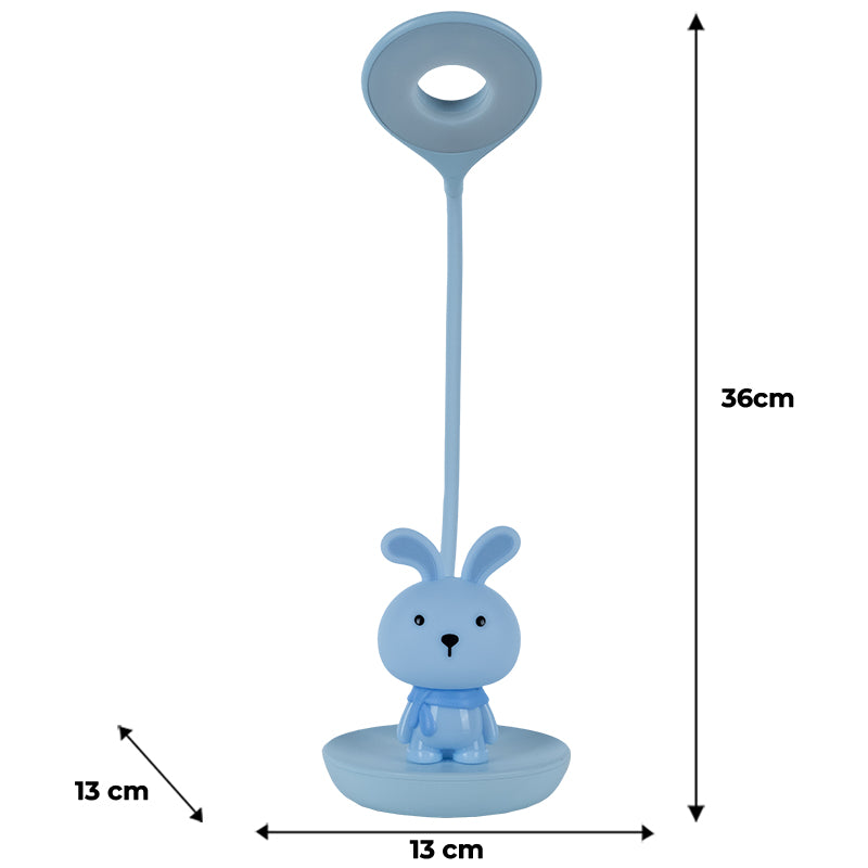 Настільна лампа LED з акумулятором Bunny Kite K24-492-1-3, блакитний. Фото 7