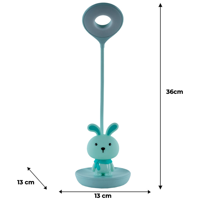 Настільна лампа LED з акумулятором Bunny Kite K24-492-1-4, зелений. Фото 7