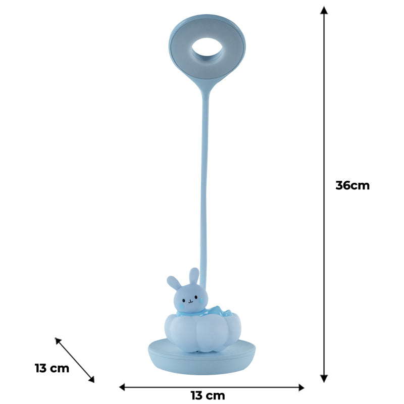 Настільна лампа LED з акумулятором Cloudy Bunny Kite K24-493-1-3, блакитний. Фото 7