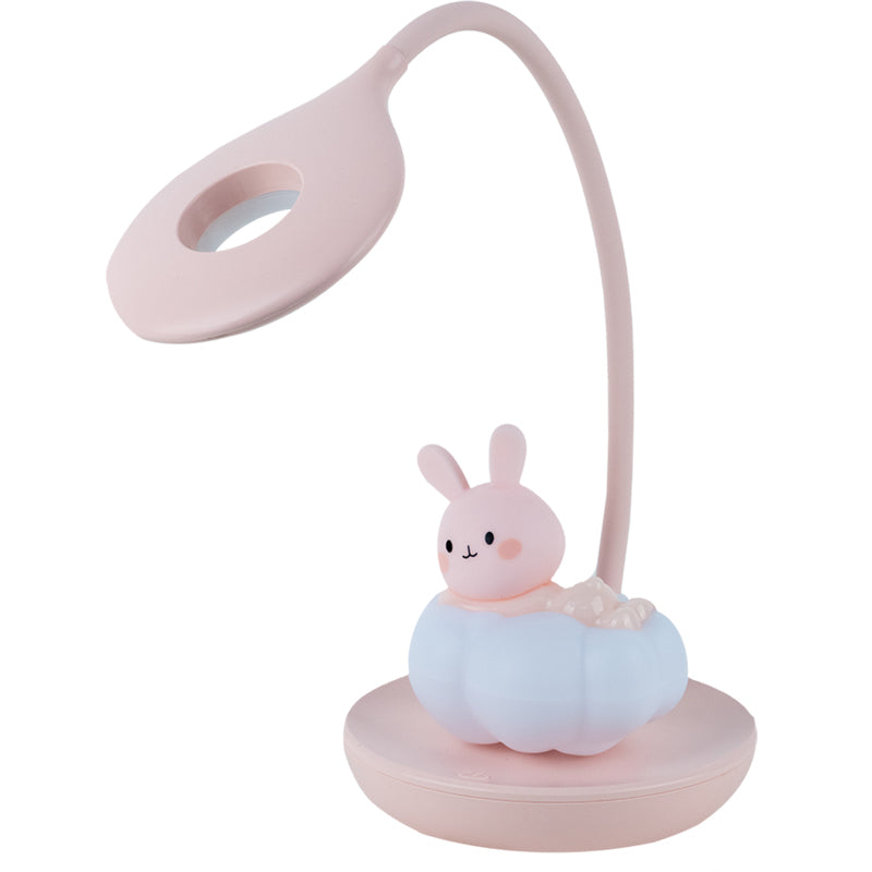 Настільна лампа LED з акумулятором Cloudy Bunny Kite K24-493-1-2, рожевий. Фото 3