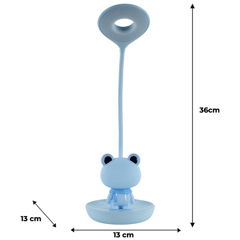 Настільна лампа LED з акумулятором Froggy Kite K24-492-3-3, блакитний. Фото 7