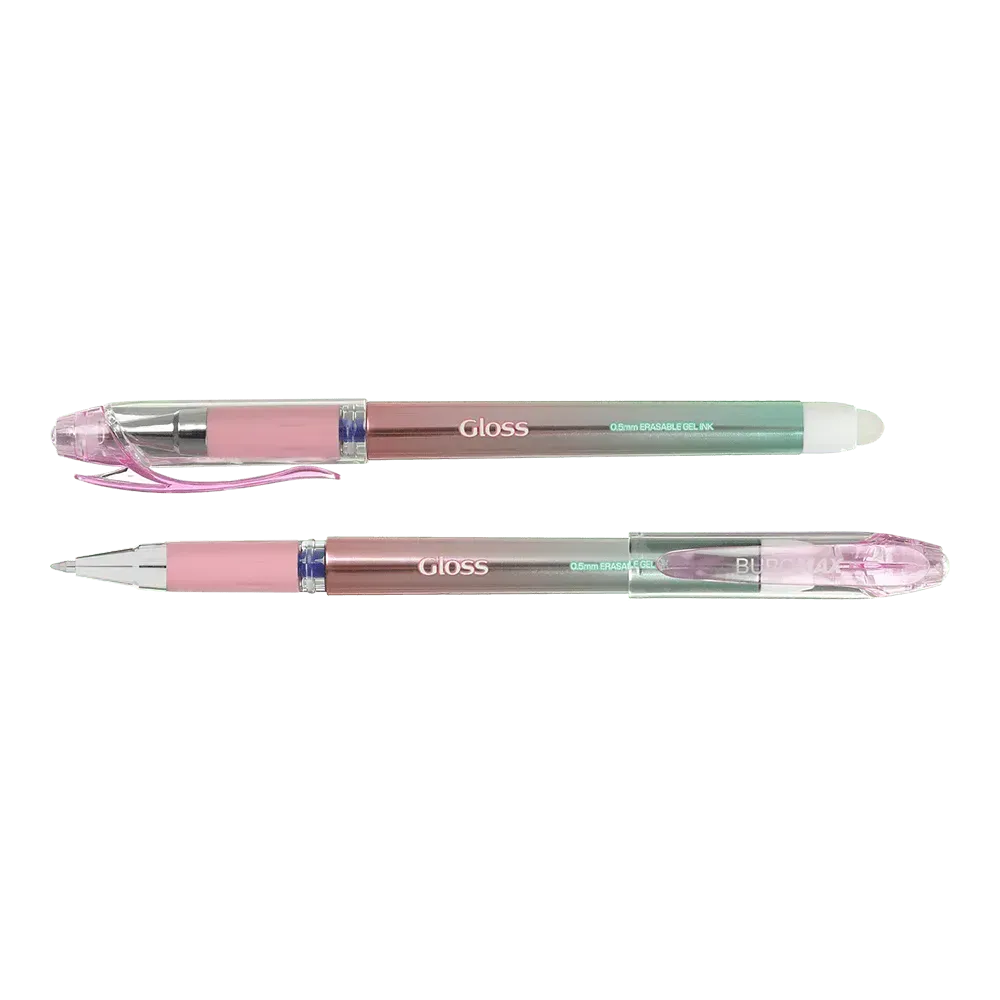 Ручка гелева Пиши-стирай Buromax Gloss 0.5 мм синє чорнило BM.8312-01. Фото 3