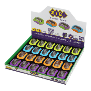 Чинка ZiBi з контейнером Машина асорті KIDS Line ZB.5528 (24 шт)