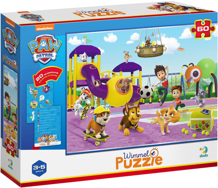 DoDo Вімельпазл 60 елементів - Paw Patrol. На прогулянці 200453