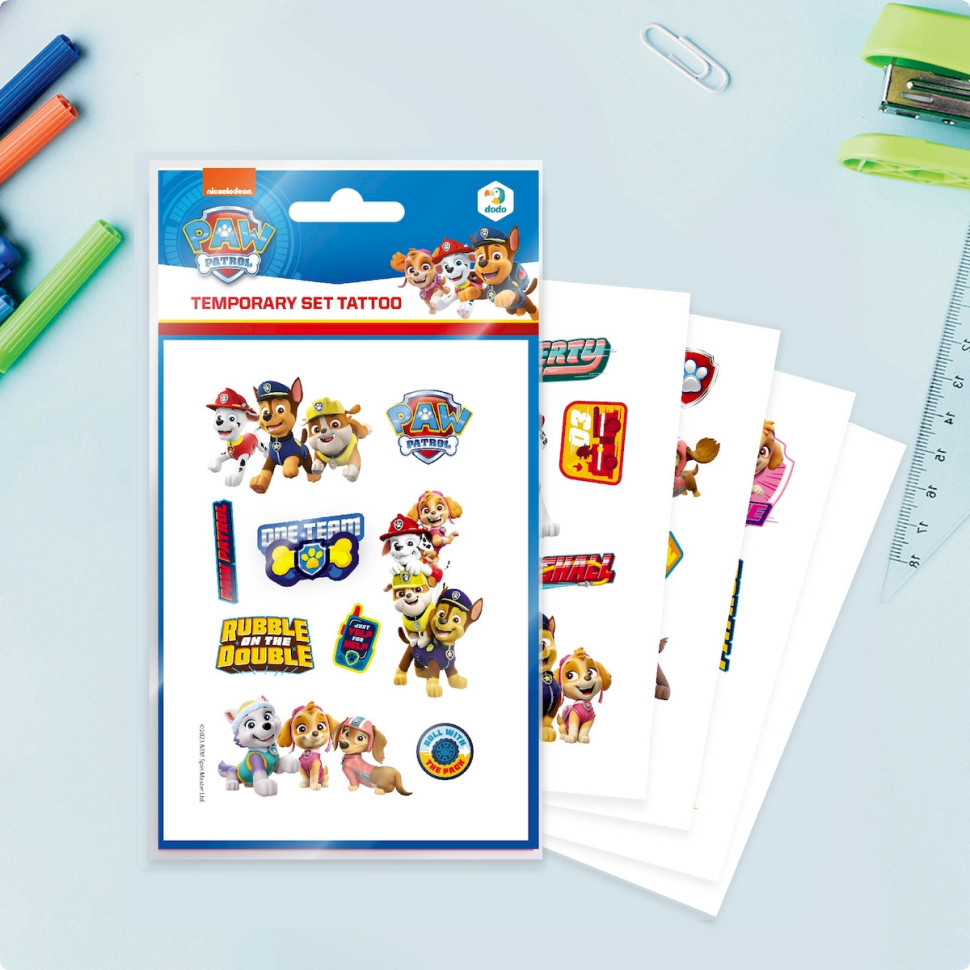 Набір дитячих тимчасових татуювань DoDo Paw Patrol 200435. Фото 2