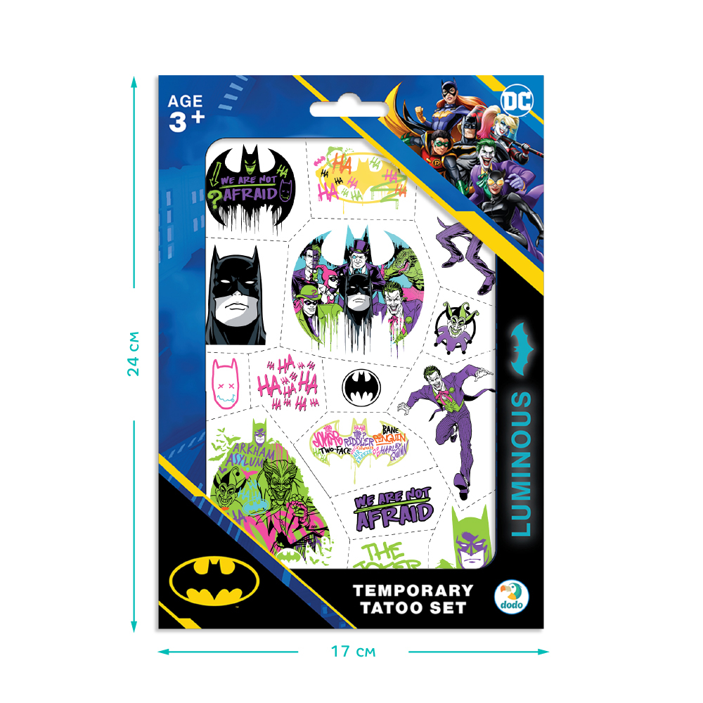 Набір дитячих тимчасових татуювань Dodo Batman Команда 200547. Фото 5