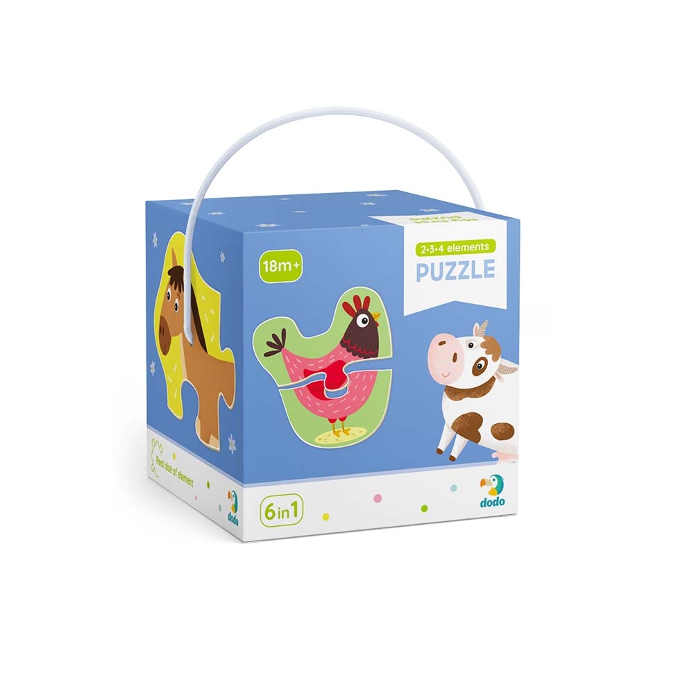 DoDo Пазл 2-3-4 елементи - Домашні тварини 300152