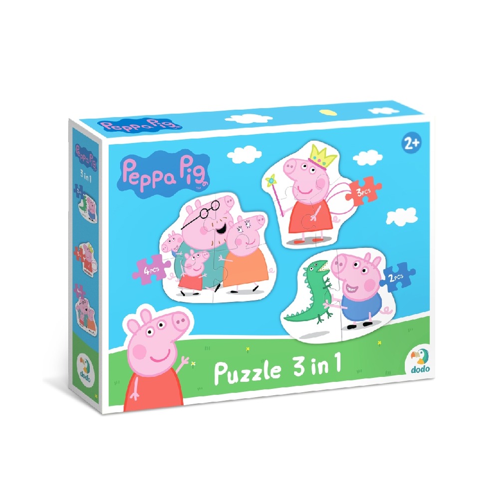 DoDo Пазл 3 в 1 - Peppa Pig 200338