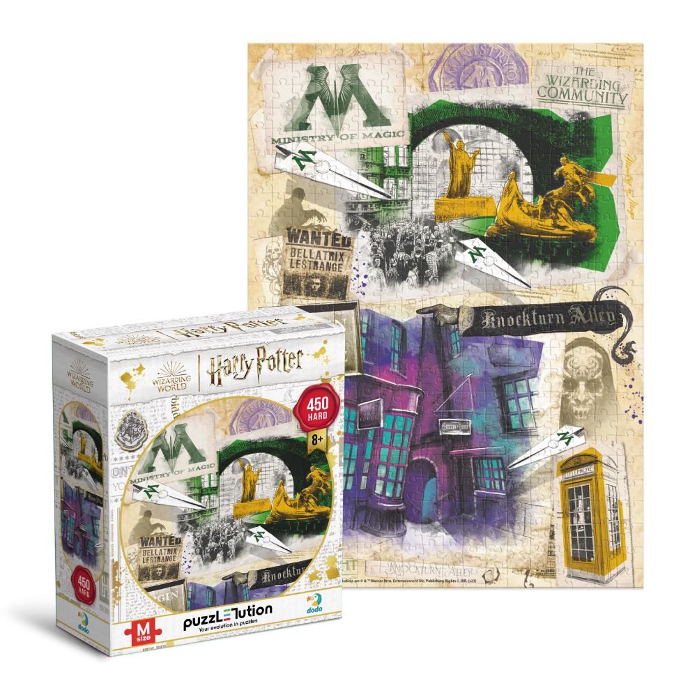 DoDo Пазл 450 елементів Hard-M - Harry Potter. Міністерство магії та Алея Ноктерн 200504. Фото 2