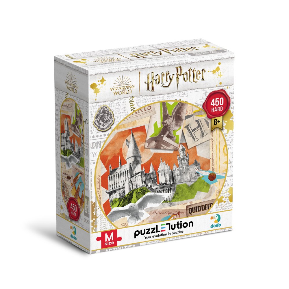DoDo Пазл 450 елементів Hard-M - Harry Potter. Школа Гоґвортс та поле для Квідичу 200503