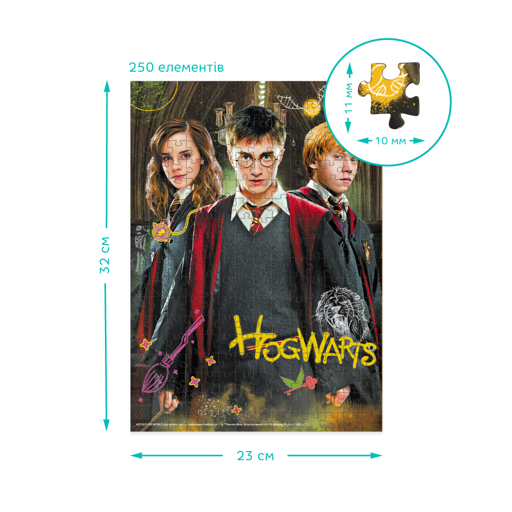DoDo Пазл 250 елементів Medium-S - Harry Potter. Гаррі та друзі 200498. Фото 4