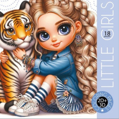 Книжка-розмальовка Art studio of Happines з наліпками 105 х 148 мм, 12 аркушів