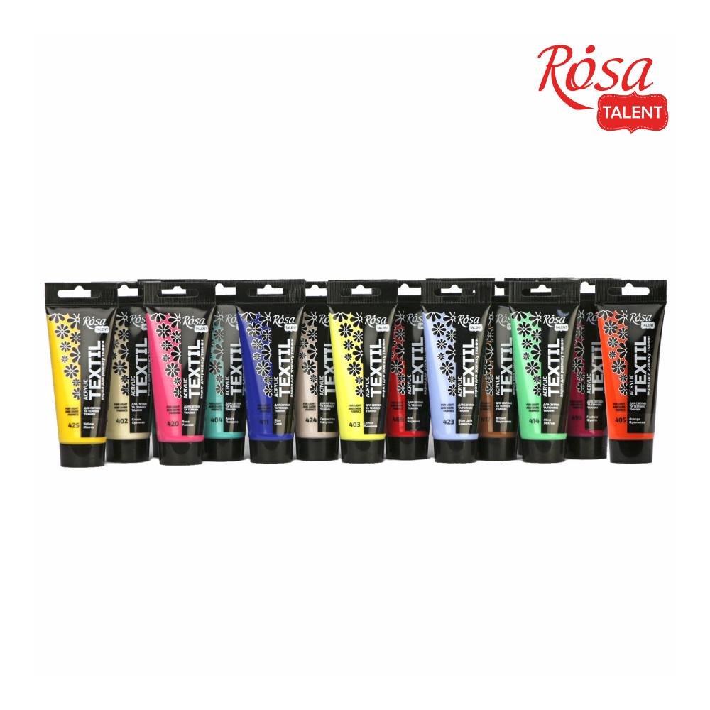 Фарба акрилова для тканин 60 мл Рожева (20) ROSA Talent 263460420. Фото 3