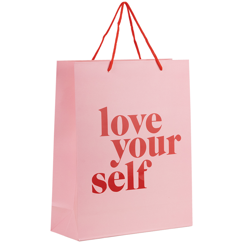Пакет паперовий подарунковий Axent Love yourself 8502-29-A, 26х32 см