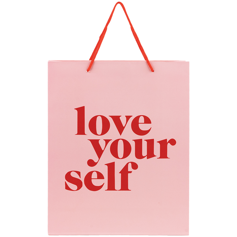 Пакет паперовий подарунковий Axent Love yourself 8502-29-A, 26х32 см. Фото 2